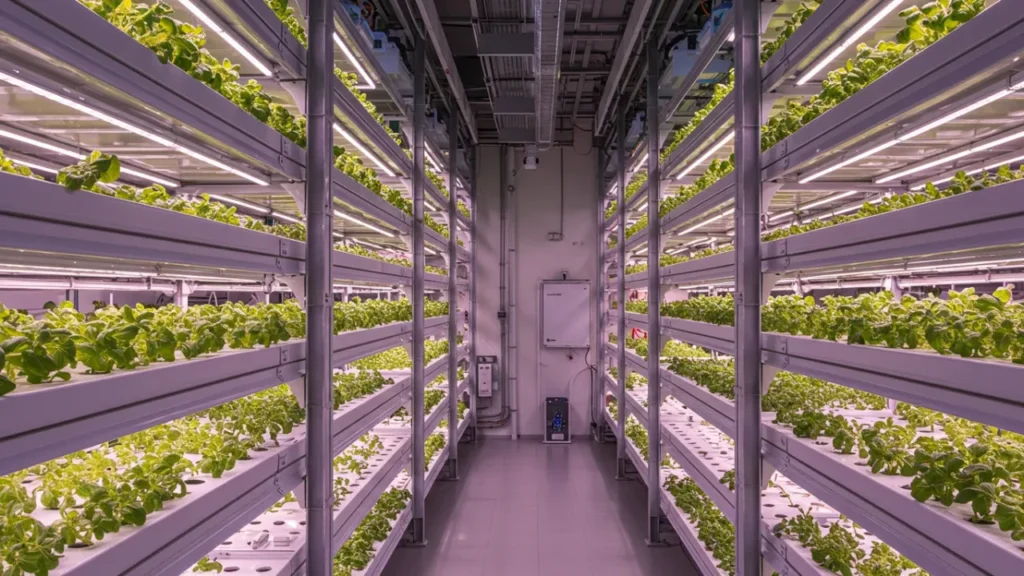 agricultura vertical fazenda hidropônica cultivo sustentável tecnologia alimentar inovação