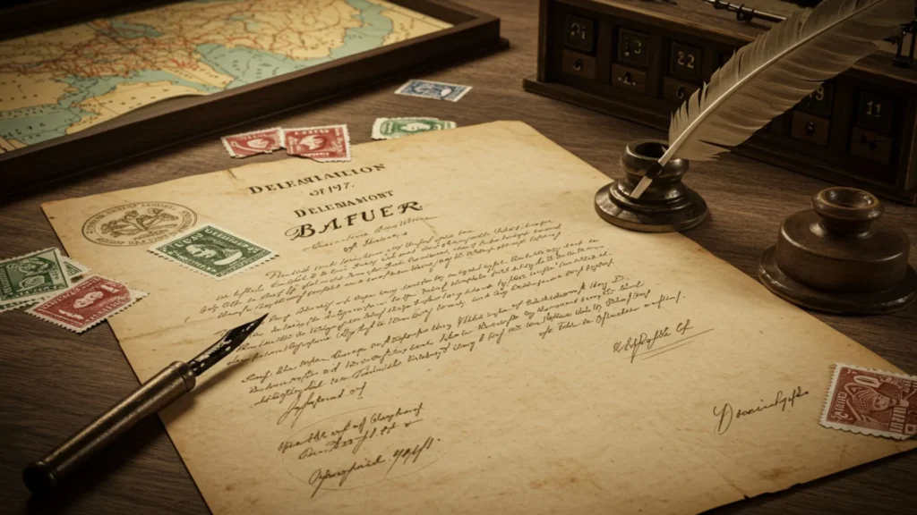 Declaração Balfour 1917 documento histórico Palestina Israel Reino Unido