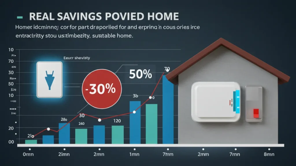 Gráfico de economia de energia com tecnologia em casa e dispositivos inteligentes no Brasil